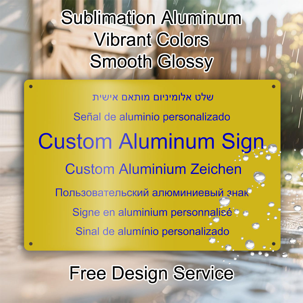 Pet Portrait Custom - Custom Aluminum Metal Sign Personalized Photo