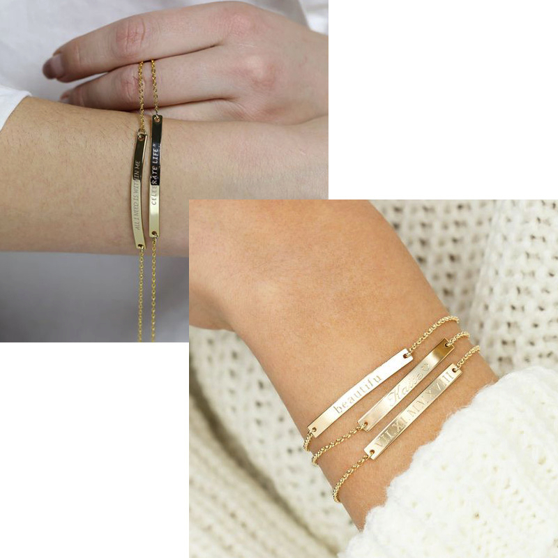 Elegant Personalized ID Bar Br - огляд і ціна Coordinates Bracelet