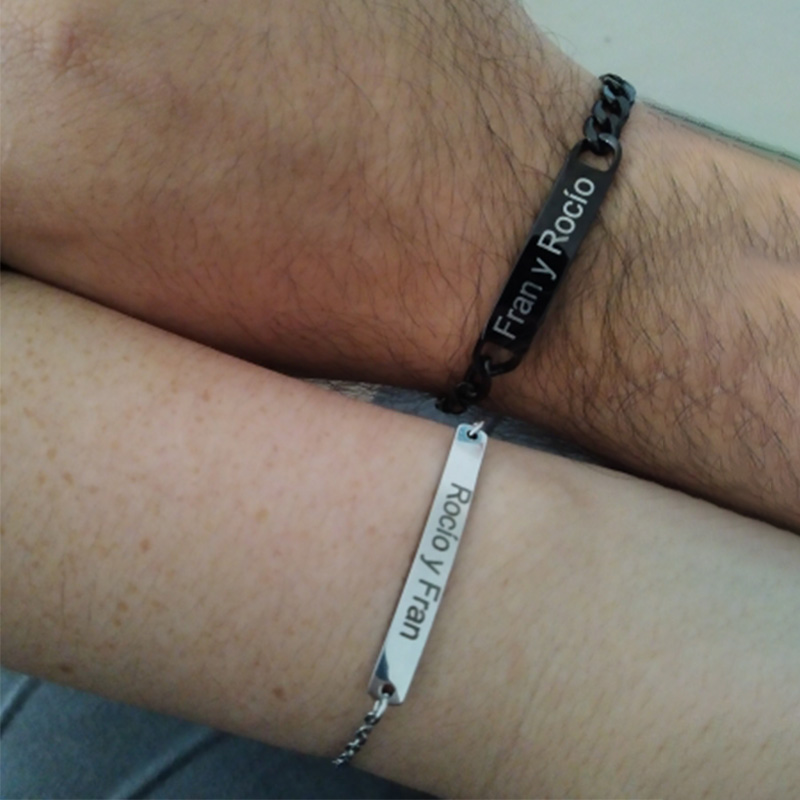 Personalized Stainless Steel E - огляд і ціна Coordinates Bracelet