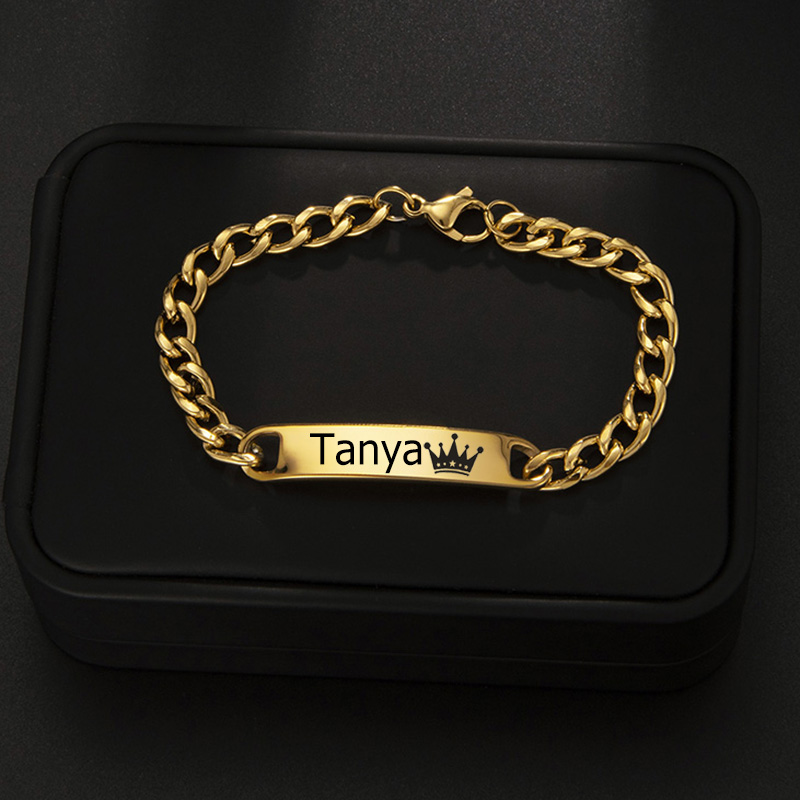 Personalized Stainless Steel E - огляд і ціна Coordinates Bracelet
