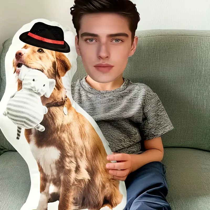 Custom Modern Pet Pillow, Sing - огляд і ціна Pet Portrait Custom