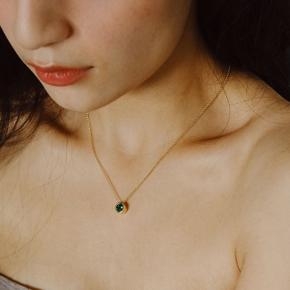 Stainless Steel 12 Birthstones - огляд і ціна Birth Flower Necklace