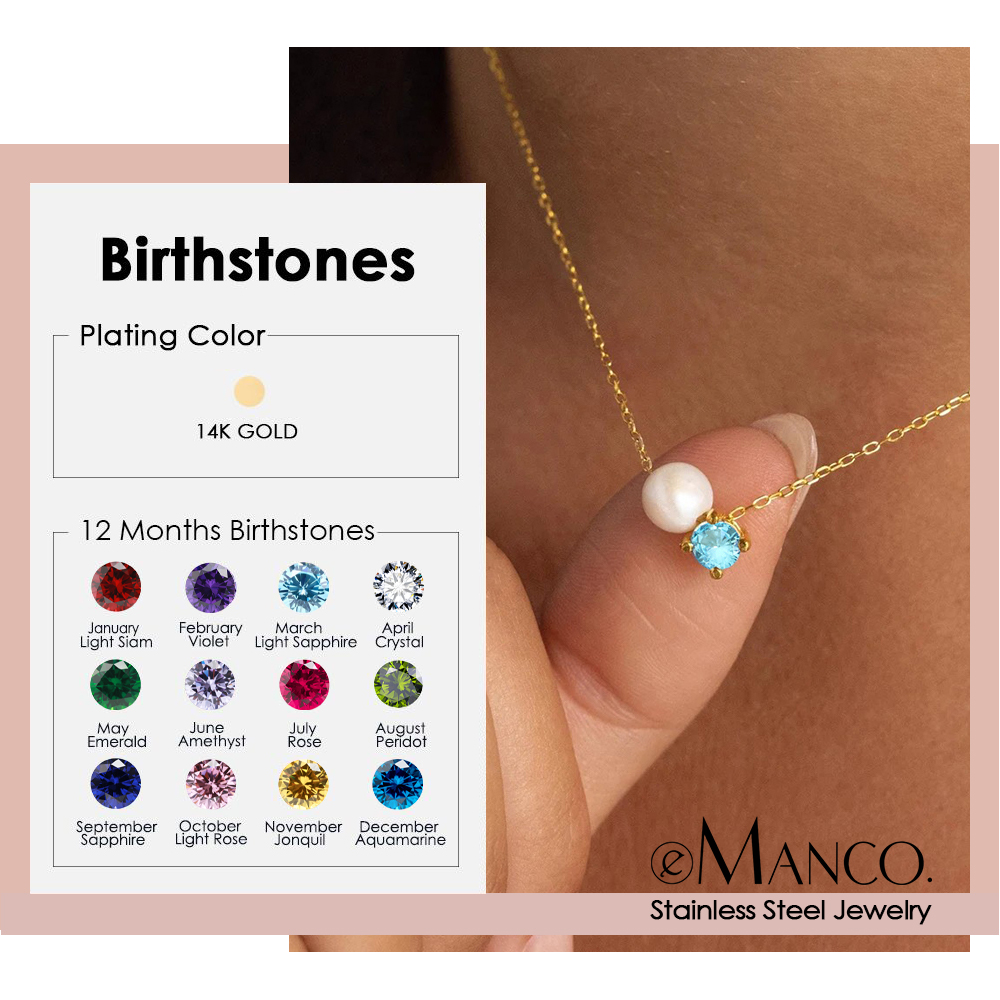 EMANCO Fashion Imitation Pearl - огляд і ціна Birth Flower Necklace