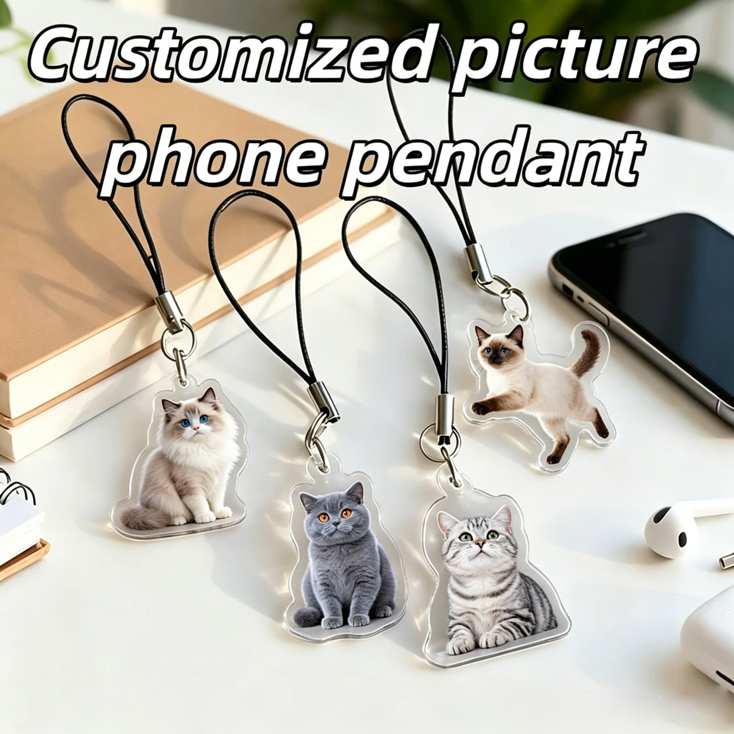 Custom Pet Portrait Phone Pend - огляд і ціна Pet Portrait Custom