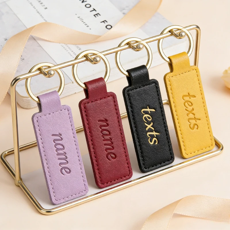 Personalized Name PU Leather r - огляд і ціна Initial Ring Custom