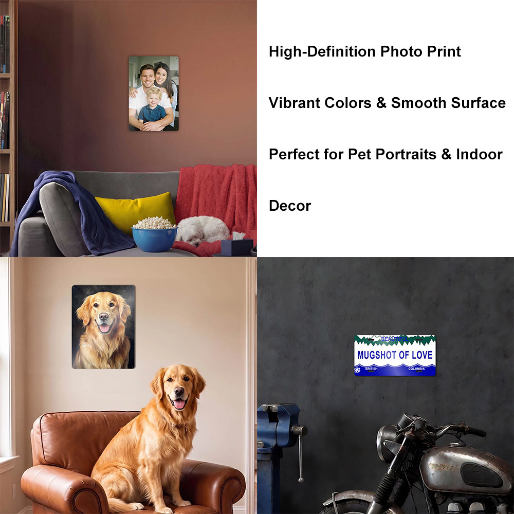 Custom Aluminum Metal Sign Per - огляд і ціна Pet Portrait Custom