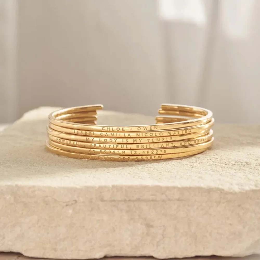Couple Engrave Name Text Custo - огляд і ціна Coordinates Bracelet