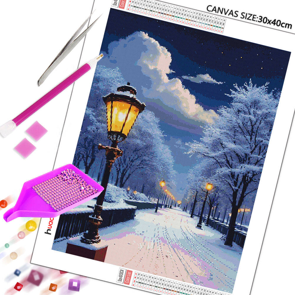 5D DIY Diamond Painting Snow S - огляд і ціна Photo Mosaic Print