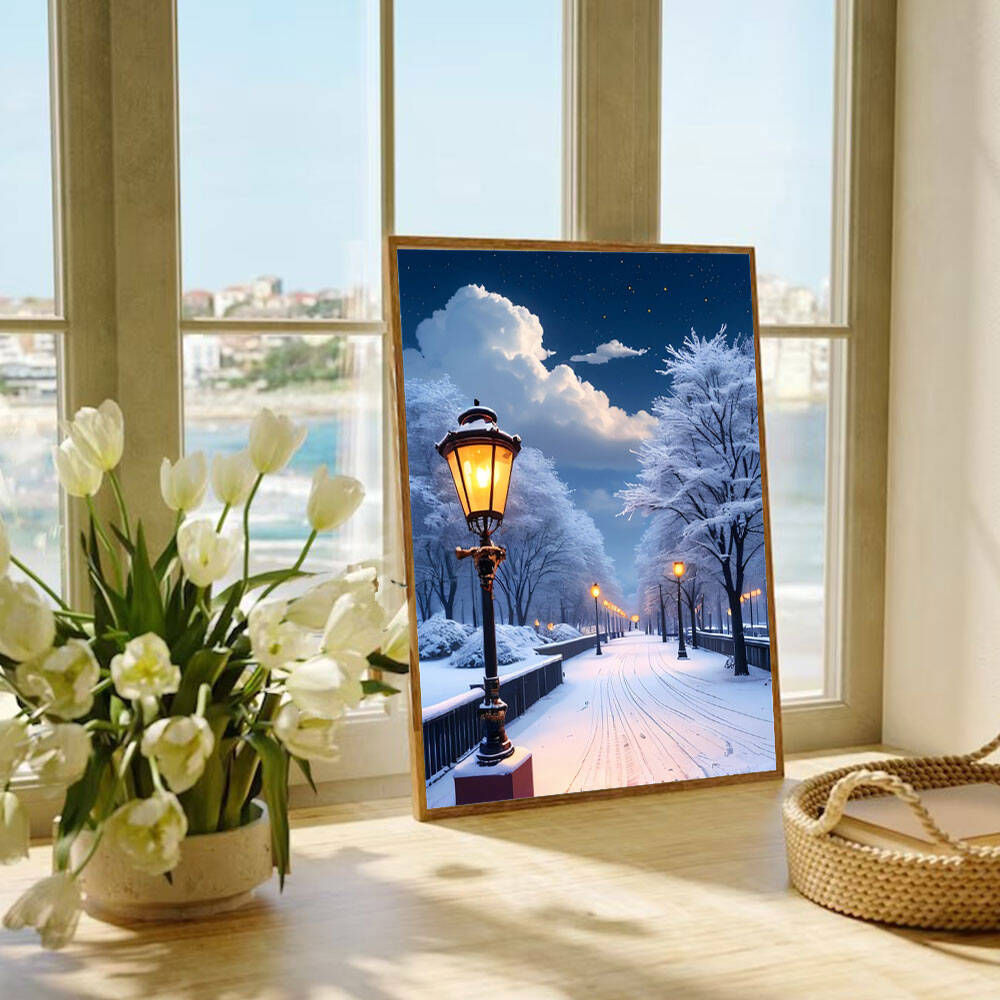 5D DIY Diamond Painting Snow S - огляд і ціна Photo Mosaic Print